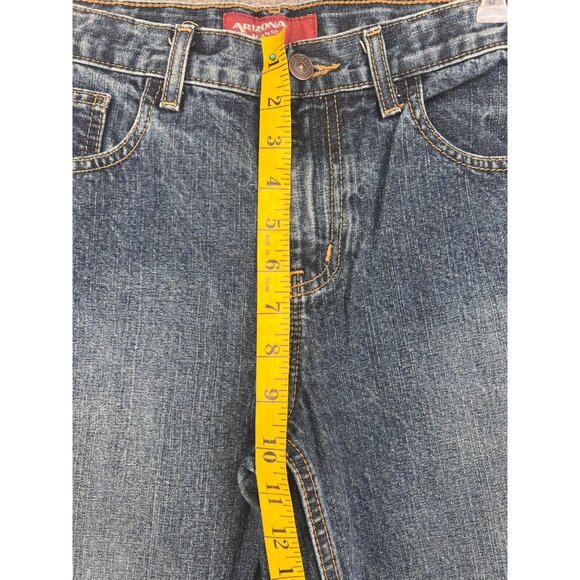 Arizona Jeans Relaxed Youth Boys Dark Wash Denim Jeans Size 16 Regular - Picture 5 of 11